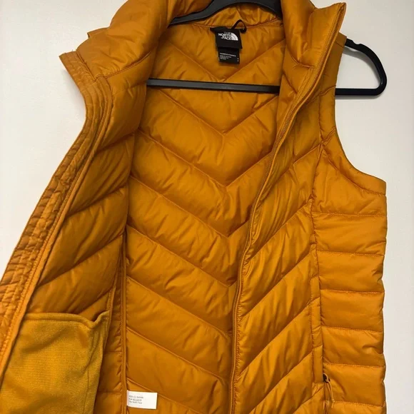 NWT The North Face Womens Alpz 2.0 Down Vest SMALL Citrine Yellow Orange Pumpkin - Picture 6 of 16
